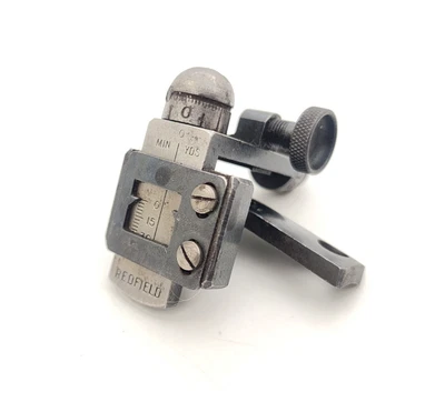 Vintage Redfield 70LH? Savage 1899 99 Rear Receiver Sight Hunter Knobs w/Disc - Image 1 of 4