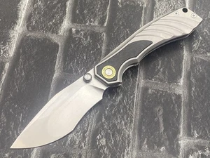 TwoSun TS560-M390-CF Folding Knife M390 Blade Titanium/CF Handle Pocket Knife - Bild 1 von 11