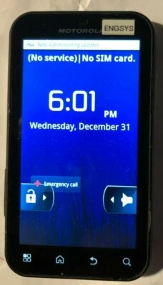 Motorola Defy Black MB525 (T-Mobile) MINT Used RESTRICKED PROPERTY NOT FOR SALE  - Image 1 of 3