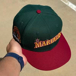 USED 1/8 Green Seattle Mariners 30th Anniversary 59fifty New Era Fitted Hat Cap - Picture 1 of 6