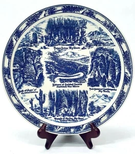 NEW MEXICO COLLECTIBLE PLATE 10 1/2" SANTE FE CARLSBAD CAVERNS MADE IN USA - Picture 1 of 7