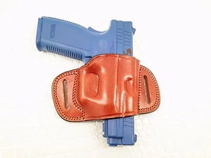 OWB Quick Slide Leather Belt Holster for Springfield Armory XD .40 S&W 3" Sub - Picture 1 of 6