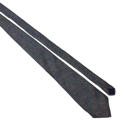 Vintage Surrey Sophisticates Paisley Necktie 100% Silk Made In USA - Imagem 1 de 4