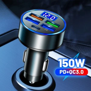 Chargeur Voiture Rapide 150W Adaptateur Chargeur Voiture Usage Domestique Protec - Photo 1 sur 12