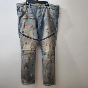 Refinery Republic Jeans Herren Gr. 42 X32 3D Knie Farbspritzer - Bild 1 von 10