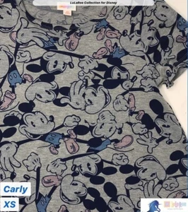 Disney LulaRoe Carly Talla XS Mickey Mouse - Imagen 1 de 1