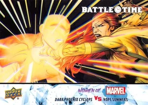 DARK PHOENIX CYCLOPS vs. HOPE SUMMERS / 2024 Women Marvel BLUE BATTLE TIME BT-17 - Picture 1 of 2