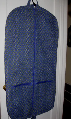 Maggi B Garment Bag Quilted Large Foldable Zippers 489x26 Purple Floral - Image 1 of 4