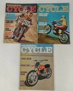 Vtg Modern Cycle Magazine Motorcycle Magazine Lot May 1968 May 1969 Sept 1969 - Picture 1 of 7