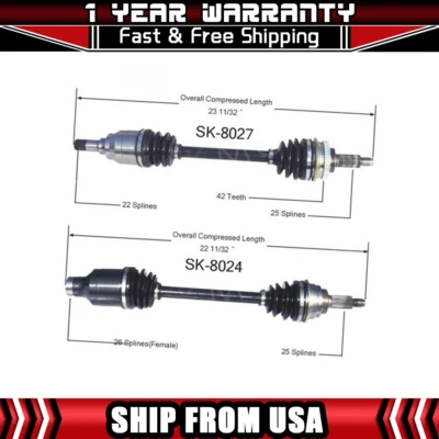 2 ejes delanteros TrakMotive CV para Suzuki Esteem 1999-2002 Foto 1 de 3