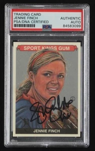 Jennie Finch Signed 2015 Sportkings #24 Card Auto PSA A - Picture 1 of 2