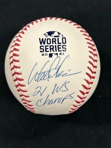 Walt Weiss Signed Auto w/Insciption 2021 WS Champs Baseball Braves BAS 579 - Picture 1 of 3