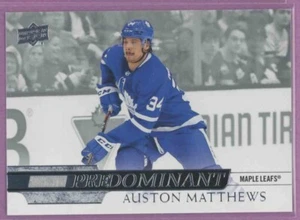 2020 20-21 UD UPPER-DECK SERIES 1 PREDOMINANT MAPLE LEAFS AUSTON MATTHEWS #PR-27 - Foto 1 di 1