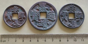 China Old Bronze Statues 3Pcs - Picture 1 of 5