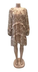 Blu Pepper Dress Paisley Ruffle Dress - Eyelet Skye/ Size Large - Imagen 1 de 5