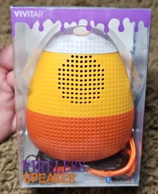 VIVITAR Altavoz Inalámbrico Bluetooth en Forma de Maíz Caramelo con Cable de Carga Halloween Foto 1 de 4