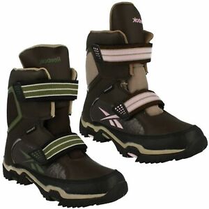 Women's Brown / Pink Brown / Khaki Thinsulate Reebok Boots Sizes 3 1⁄2 -6 1⁄2