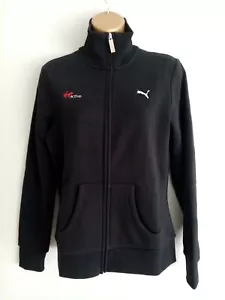 Ladies PUMA Sweat Jacket Black UK Size 12 Small EU40 Virgin active logo - New - Picture 1 of 6