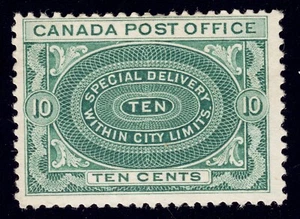 Canada Scott E1 Type ii Mint HR OG Lot A7008 - Picture 1 of 2