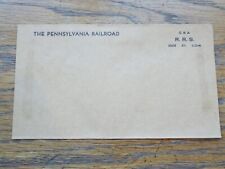 1946 THE PENNSYLVANIA RAILROAD Letter Envelope Cover 