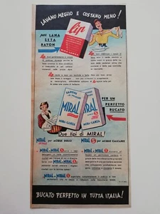 Clipping Werbung Advertising 1954 MIRA-LANZA Lavano Besser und Kosten Weniger! - Bild 1 von 1