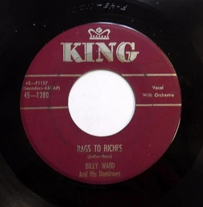JACKIE WILSON & DOMINOES 45 Rags to riches / Don't thank me KING Doowop bb2846 - Picture 1 of 2