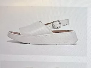 FitFlop Women’s F-Mode Leather Platform Back-Strap Sandal Size 8 NEW Retail $130 - Picture 1 of 10