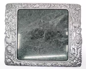 Arthur Court Marble Cheese Charcuterie Board Serving Tray Animals 1988 - Picture 1 of 7