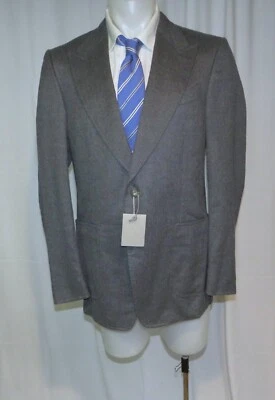 Blazer Tom Ford Shelton Gris Cachemira Cepillada Dos Botones 42L Nuevo con Etiquetas $5080 Foto 1 de 4