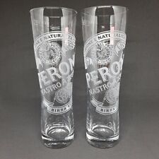 2 x Peroni Pint Glasses 20oz CE Stamped Genuine Official Home Bar Man Cave Pub