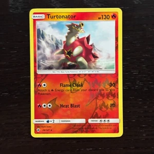 Turtonator 26/147 Pokemon Burning Shadows SM Reverse Holo Rare Card NM - Picture 1 of 2