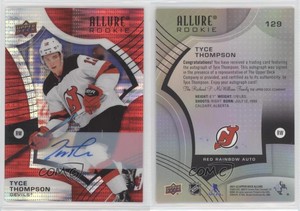 2021-22 Upper Deck Allure Rookies Red Rainbow Tyce Thompson #129 Rookie Auto RC
