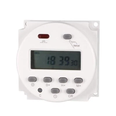DC 24V 16A Digital LCD Power Programmable Timer Time Relay Switch CN101A - Image 1 of 3