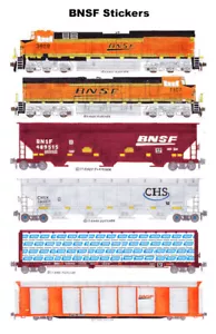 6 pegatinas individuales de tren de carga BNSF Andy Fletcher - Imagen 1 de 1