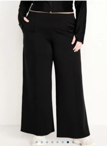 Old Navy Plus Size High Waisted Powersoft Trouser Pants Size 3X- Black-NWT - Picture 1 of 3