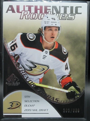 2021-22 SP Game Used TREVOR ZEGRAS 303/999 Authentic Rookies Retro #RC-10 Ducks - Image 1 of 3