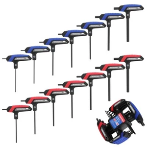 WORKPRO 14PCS T-Handle Allen Wrench Set Metric/SAE T Handle Hex Key Long Hex Key - Picture 1 of 12