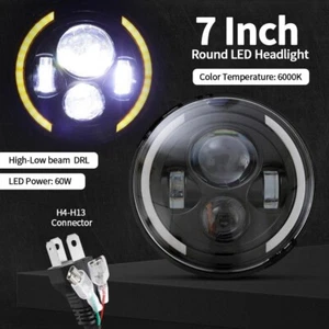 7" Motorcycle LED Headlight Turn Signal Hi Lo Beam For Harley Davison Touring - Picture 1 of 12