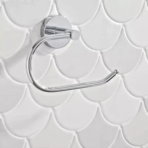 Soporte de papel higiénico de montaje en pared de herrajes exclusivos EDENTON cromo SHMLEDTHCP - Imagen 1 de 12