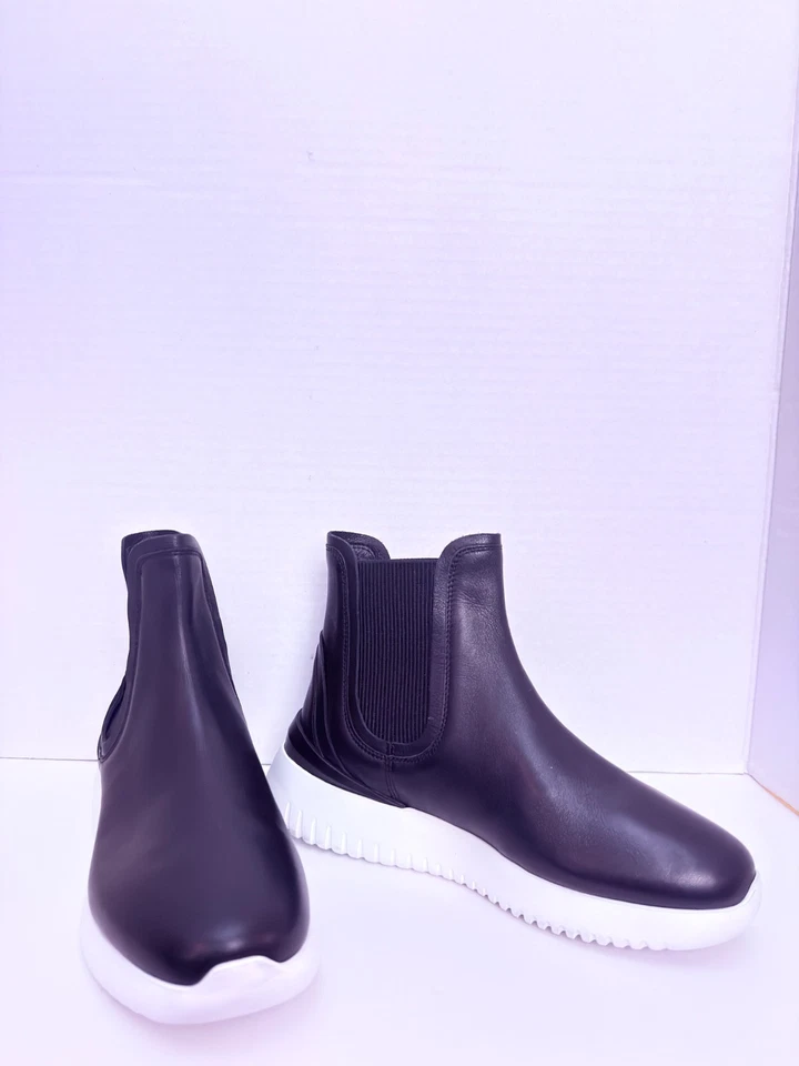 Lindas botas impermeáveis femininas Aquatalia Cristiana couro Chelsea tamanho 7 - Imagem 1 de 4