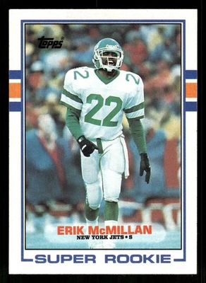 Erik McMillan 1989 Topps #223 New York Jets - Image 1 of 2