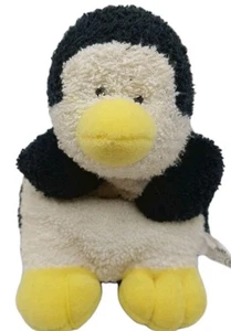 Russ Berrie Home Buddies Perky Penguin Plush 5" Black White Terry Cloth Read - Picture 1 of 9