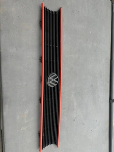 GTI grill front grill VW Golf 1 convertible Caddy Jetta 1 radiator grille ribbed grill red - Picture 1 of 12