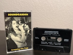 Soundgarden Screaming Life/Fopp Cassette Tape Sub Pop Black Shell Tape - Imagen 1 de 6