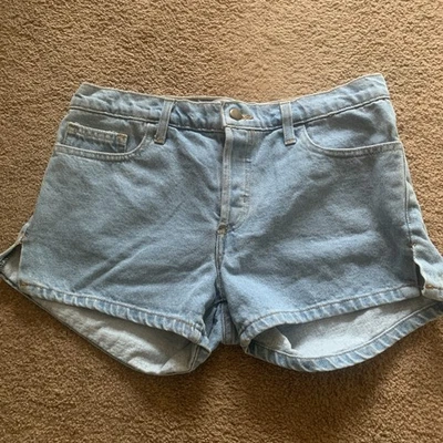 American Apparel Button Up Women's Denim Jean Shorts Size 28 - Image 1 of 4