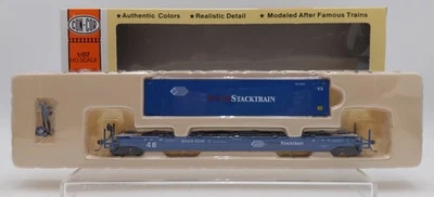 Con-Cor 0001-198701 HO Pacer Stack Container Car w/ 48FT Sea Container #6348 NIB - Image 1 of 2