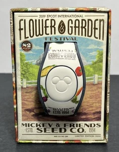 Disney Epcot 20219 Flower & Garden Festival White Magic Band Limited Edition - Picture 1 of 12
