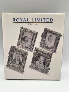 4 magneti foto vintage argento baby's first 1997 Royal Limited - Foto 1 di 3