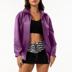 Women's Jacket Long Sleeve Lapel Jacket - Picture 1 of 33