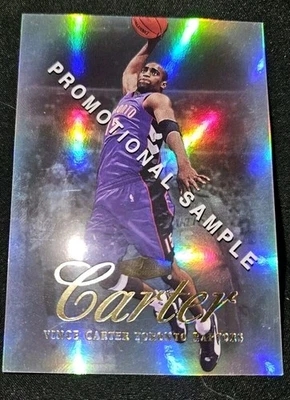 ¡¡Refractor Vince Carter!! Tarjeta Fleer 2000 #1! ¡Muy raro como nuevo! Promoción. Foto 1 de 4
